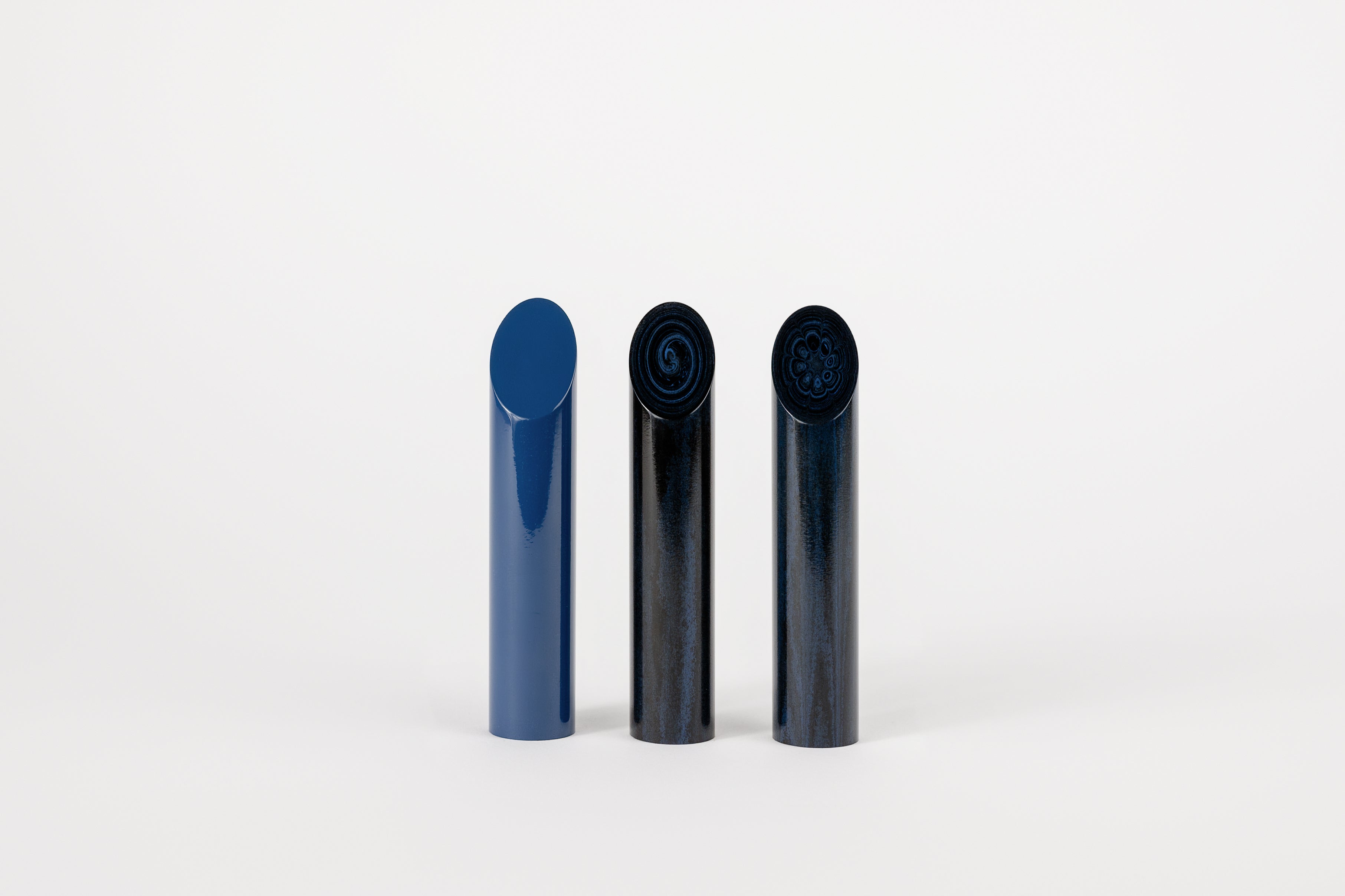 Ebonit-Stange SEM - Ø18 - 25 cm - Geschliffen - Denim Blue