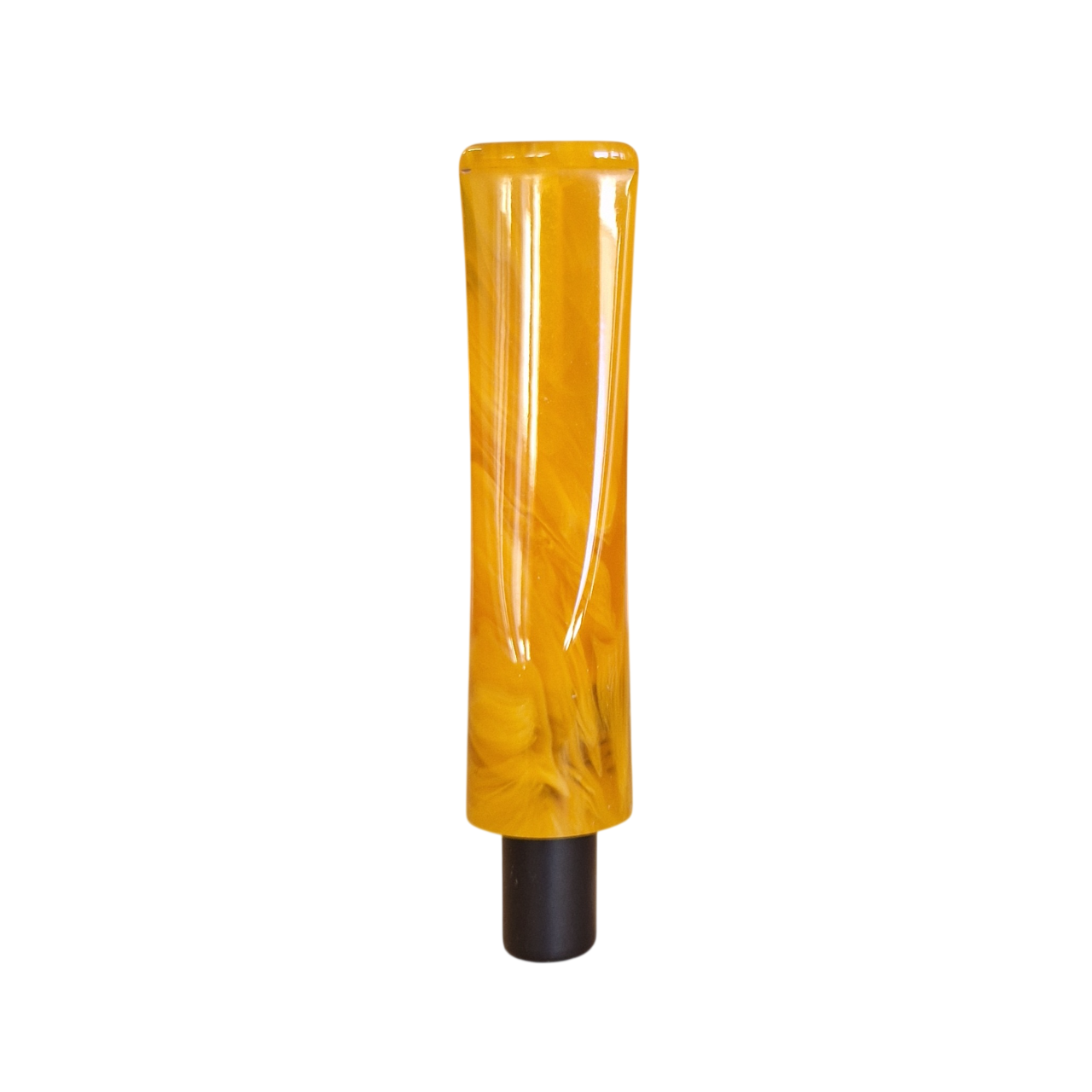 Mouthpiece blank - Ø18 - L75 - Acrylic - with 10.5 mm cone - Amber