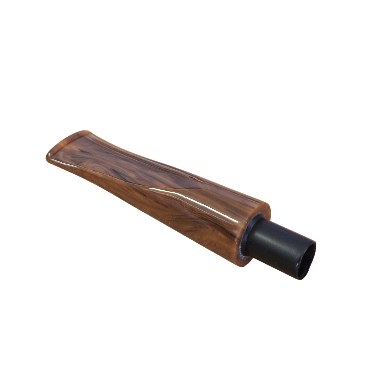 Mouthpiece blank - Ø18 - L75 - Acrylic - with 10.5 mm cone - Cumberland Orange