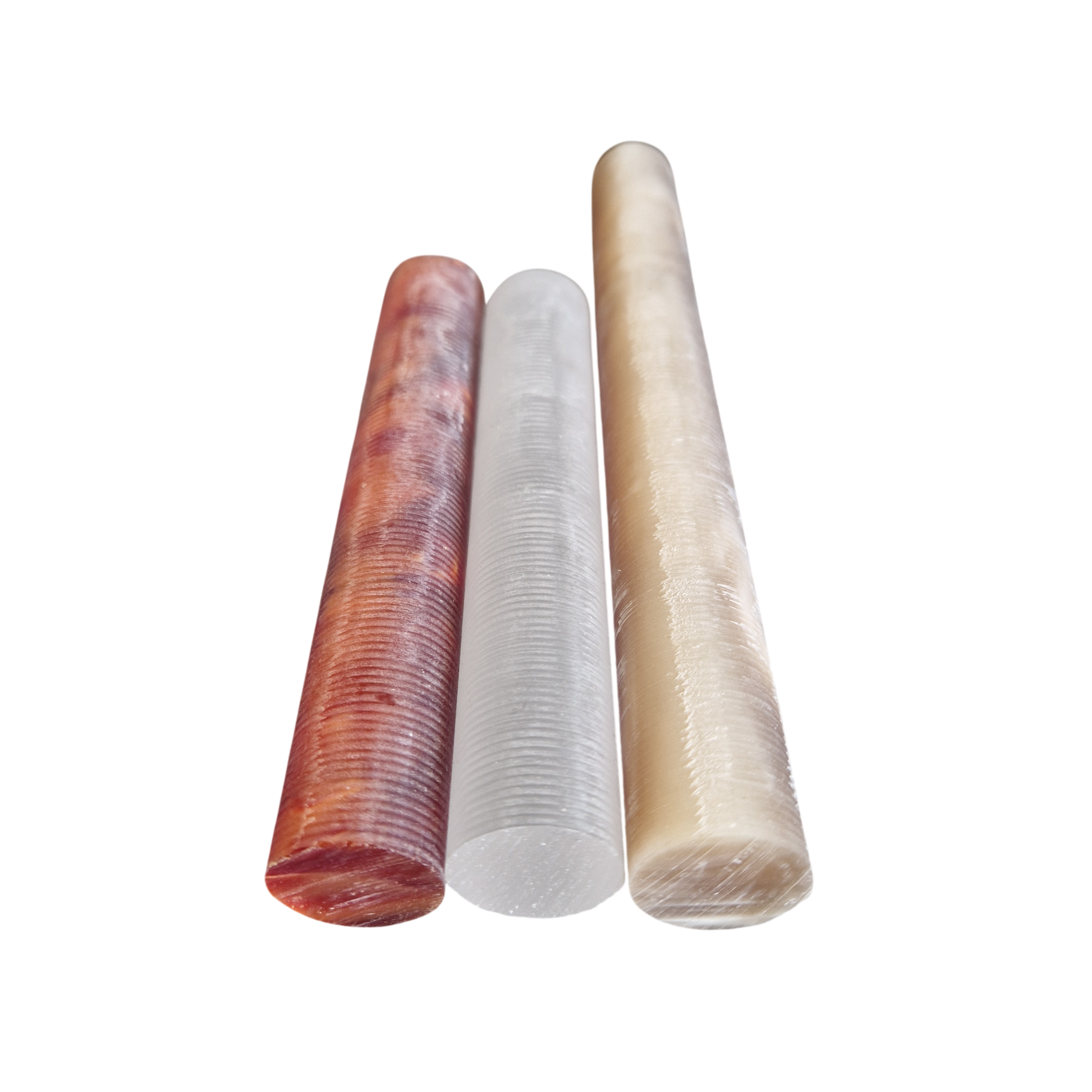 Acrylic rod set - Ø20 - L11-17 cm - raw - Honey / Radica / Glass