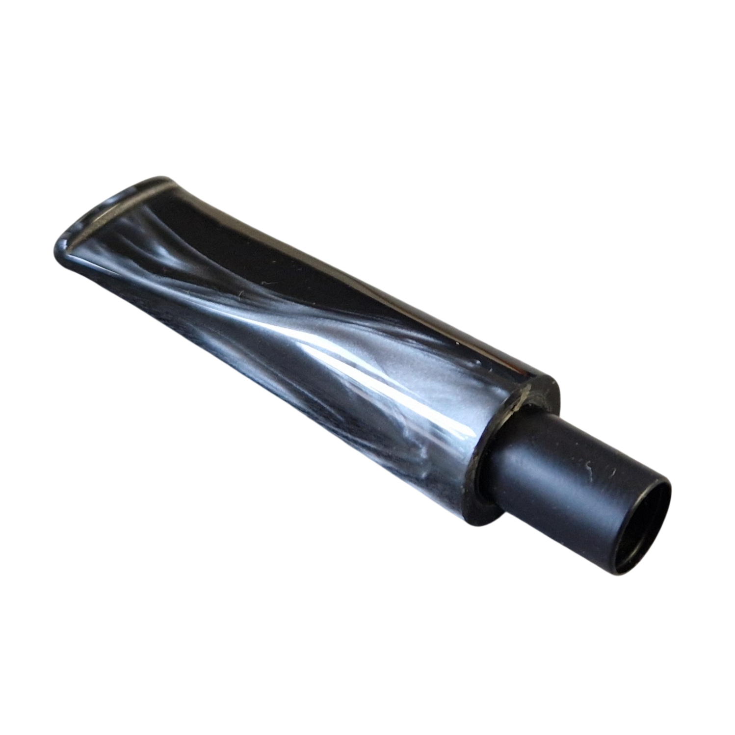 Mundstück Rohling - Ø16 - L60 - Acryl - Mit 10.5 mm Zapfen - Dunkelgrau