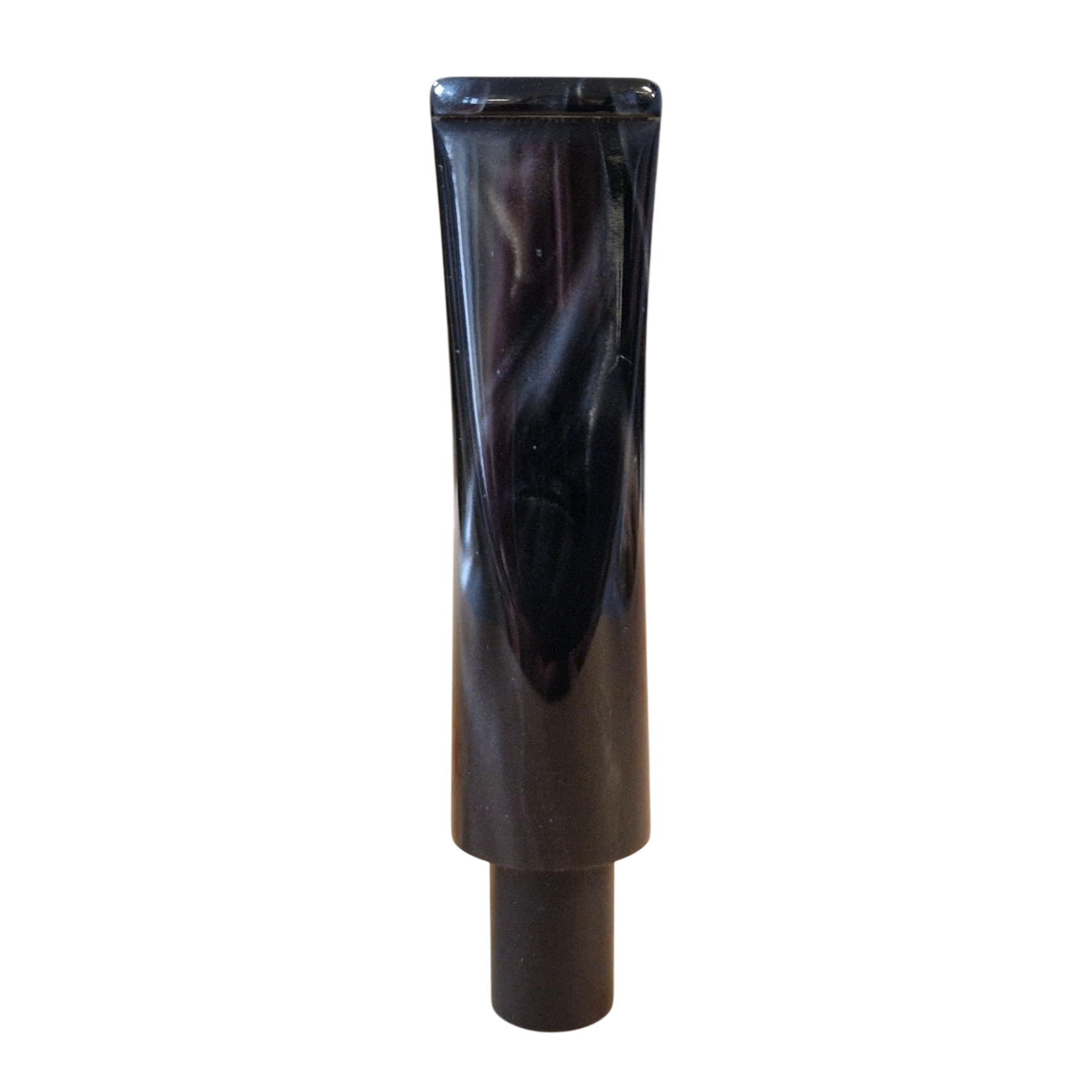 Mundstück Rohling - Ø16 - L60 - Acryl - Mit 10.5 mm Zapfen - Dunkelgrau