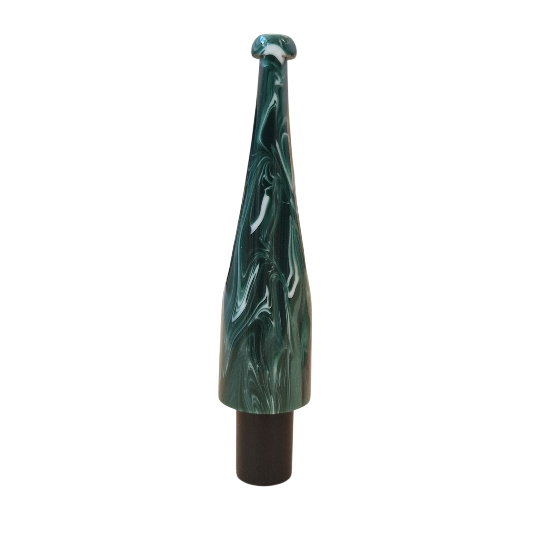 Mouthpiece blank - Ø16 - L60 - Acrylic - with 10.5 mm cone - Malachite