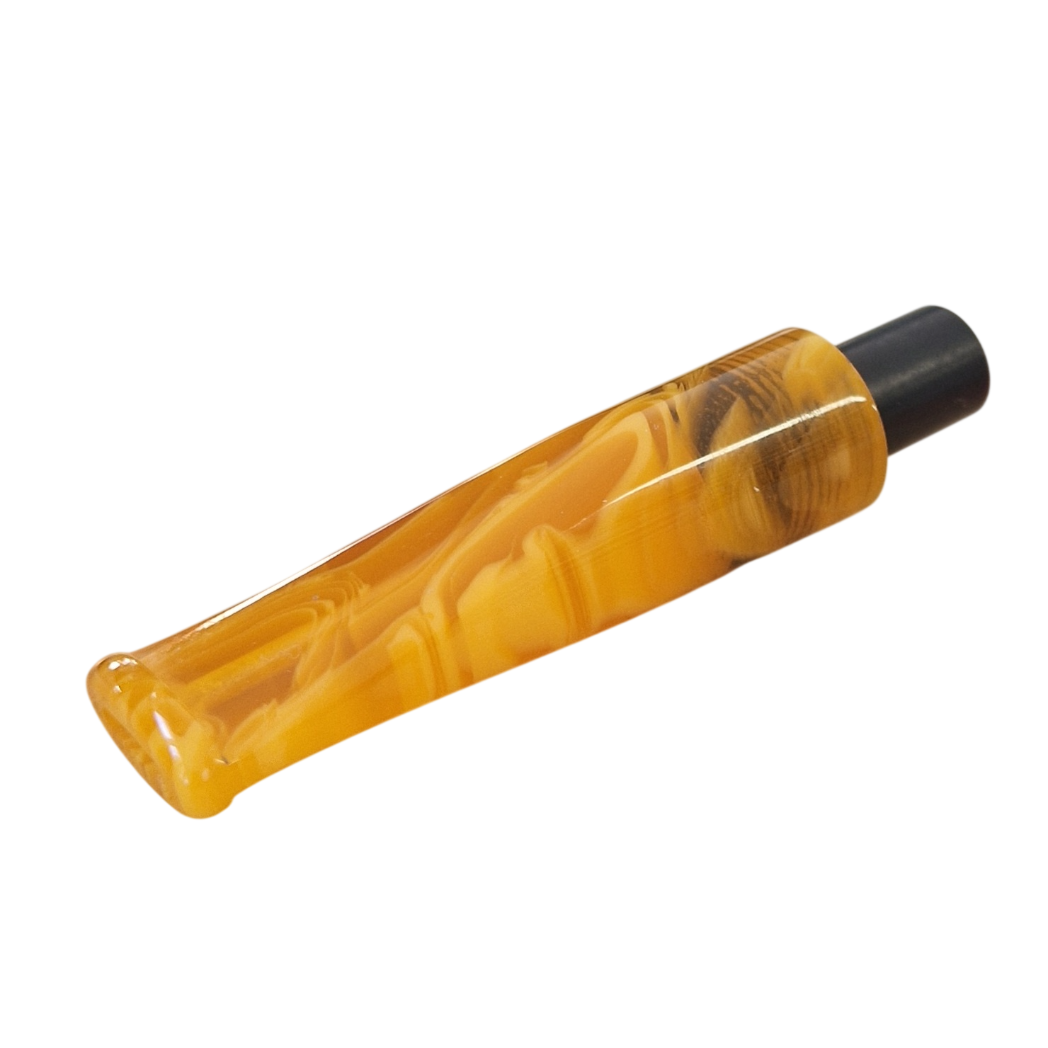 Mouthpiece blank - Ø16 - L60 - Acrylic - with 10.5 mm cone - Amber