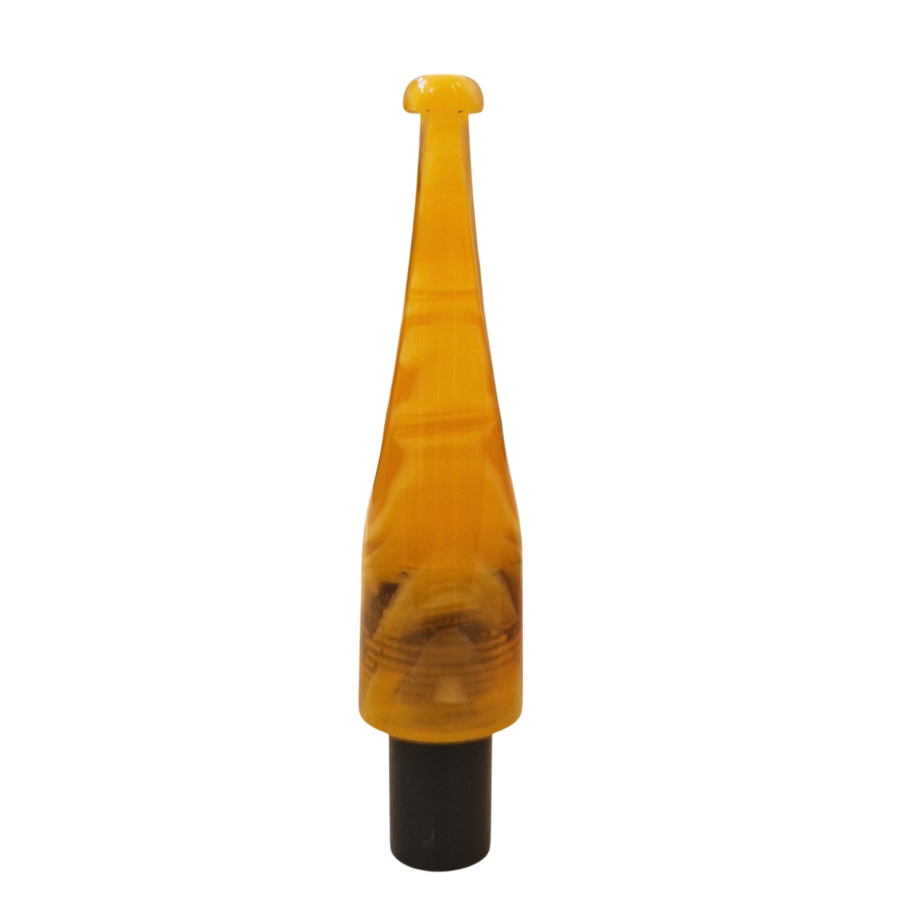 Mouthpiece blank - Ø16 - L60 - Acrylic - with 10.5 mm cone - Amber