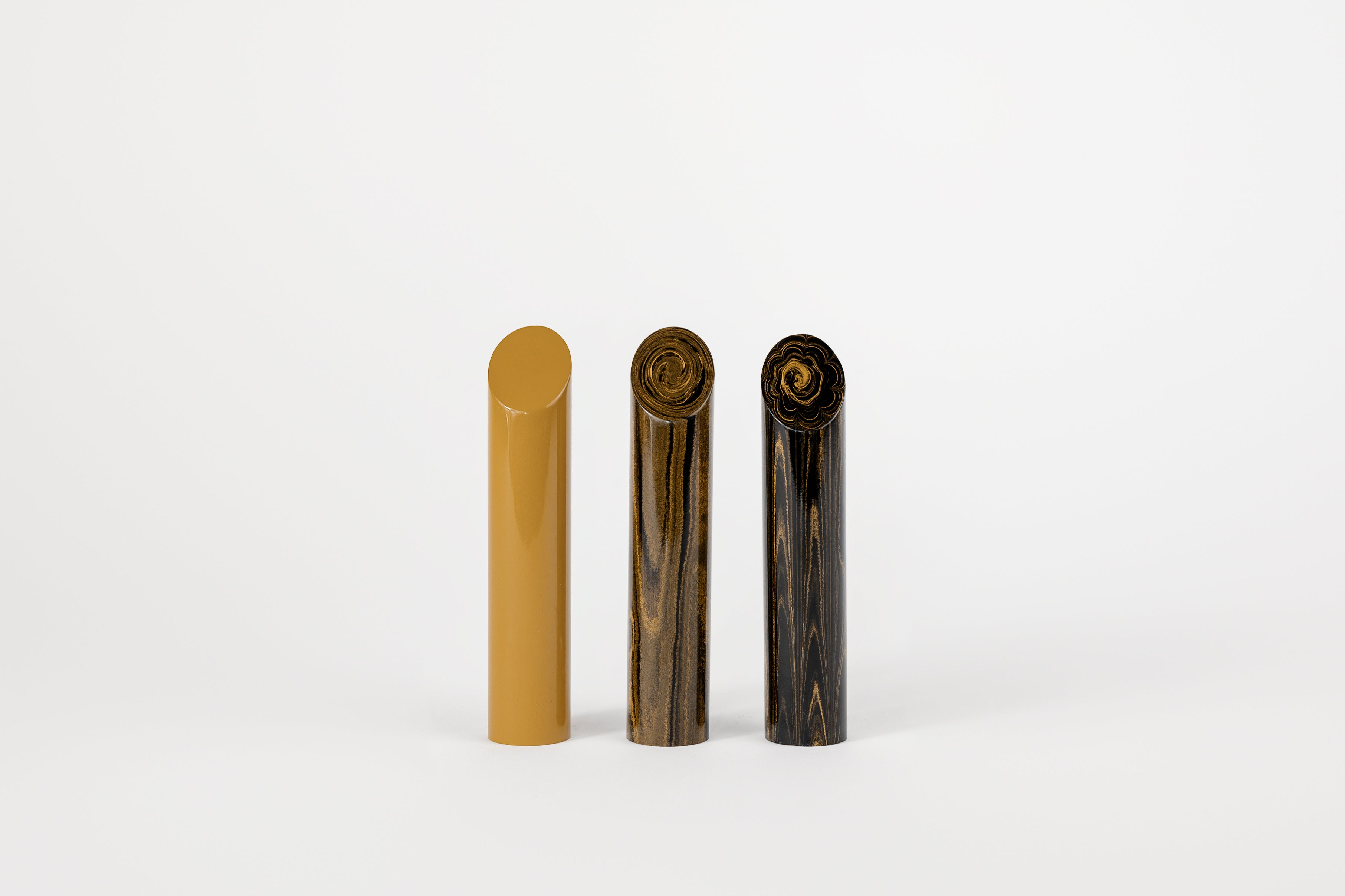 Ebonit-Stange SEM - Ø18 - 25 cm - Geschliffen - Honey