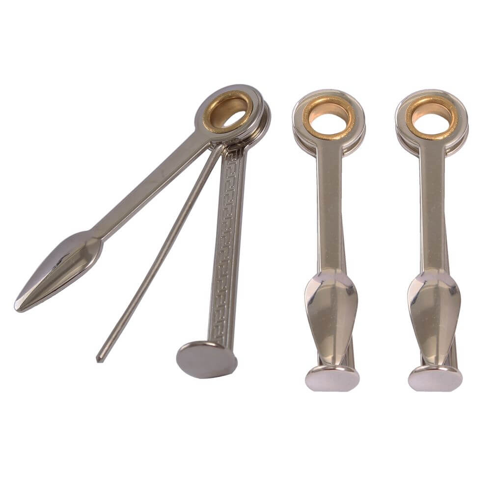 3 x Pfeifenbesteck dreiteilig der Klassiker (Pfeifenstopfer Dorn Kratzer) - 80mm - Pfeifenecke