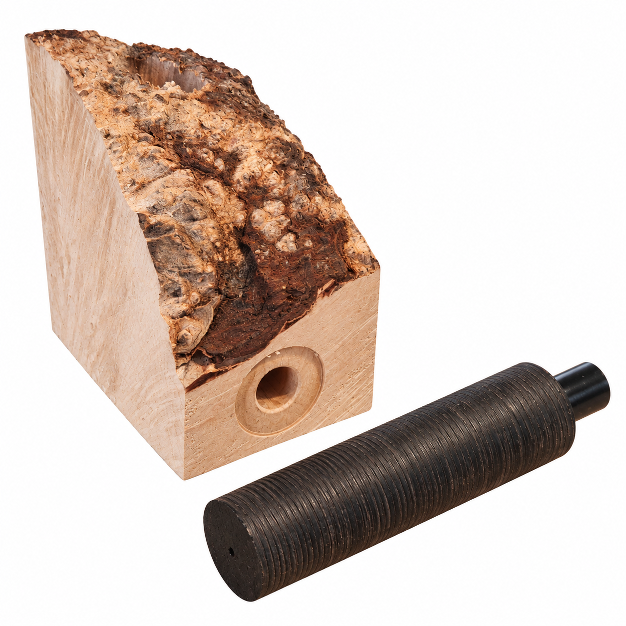 Pre drilled kit - Briar / Plateau - Acrylic stem - Straight