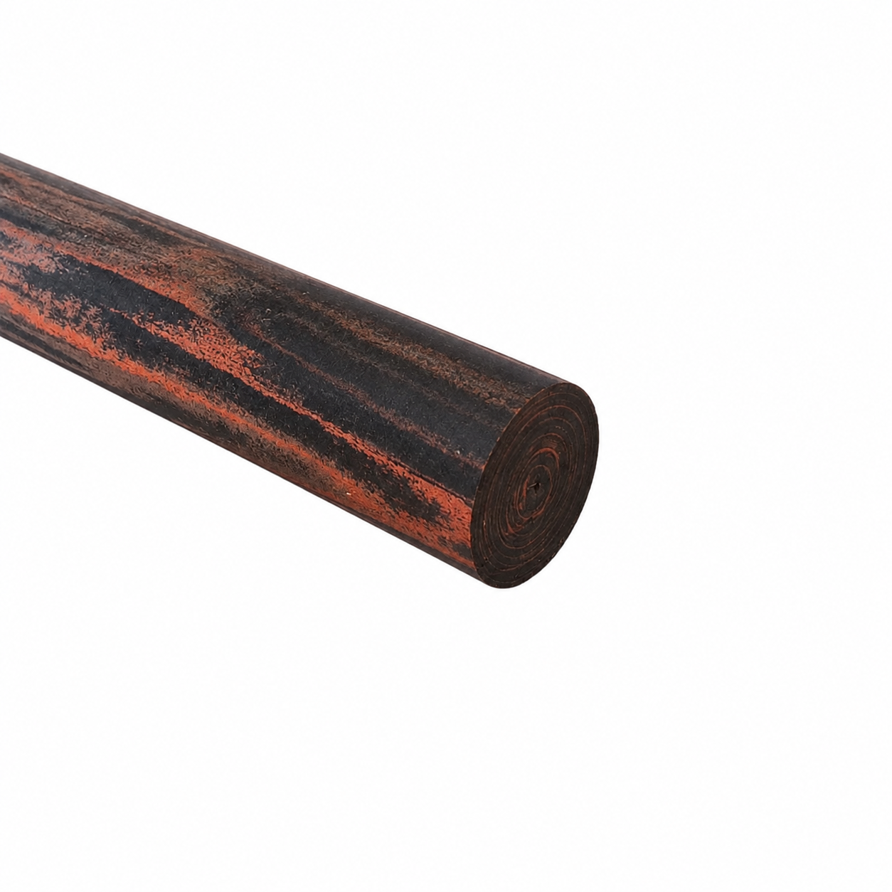 Ebonite rod SEM - Ø18 - 25 cm - Polished - Cumberland/Brown