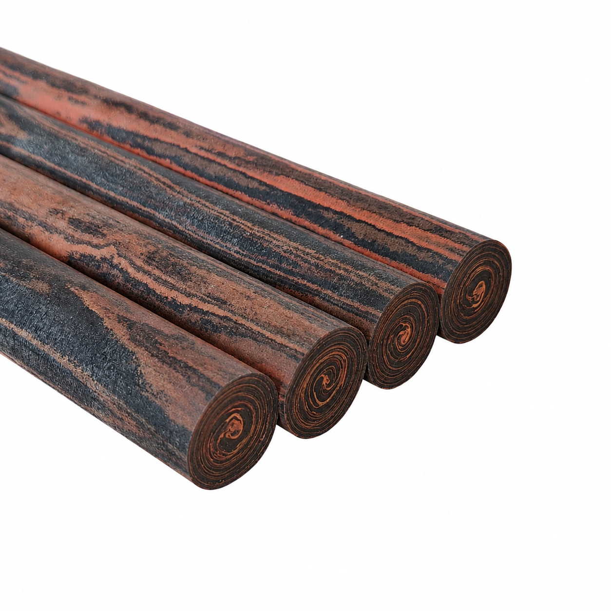 Ebonite rod SEM - Ø18 - 25 cm - Polished - Cumberland/Honey