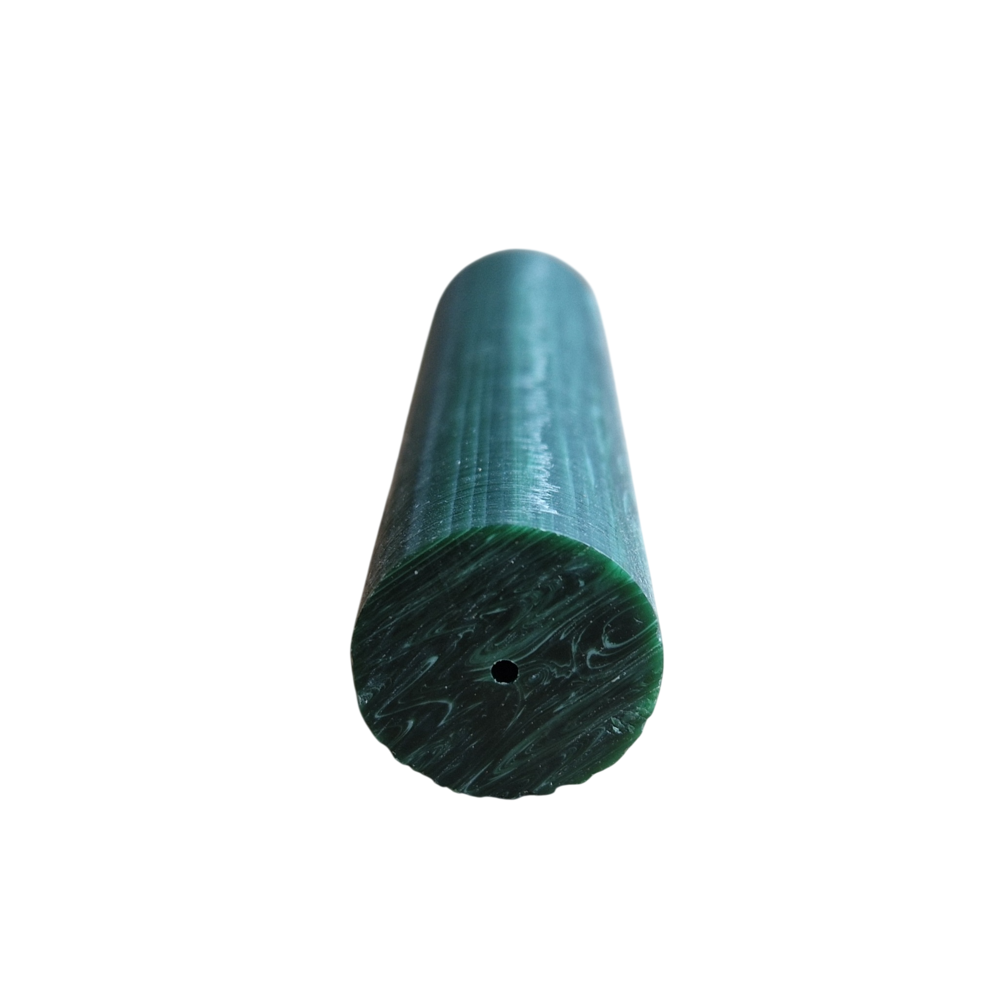 Mundstück Rohling - Ø19 - L75 - Acryl - Malachite