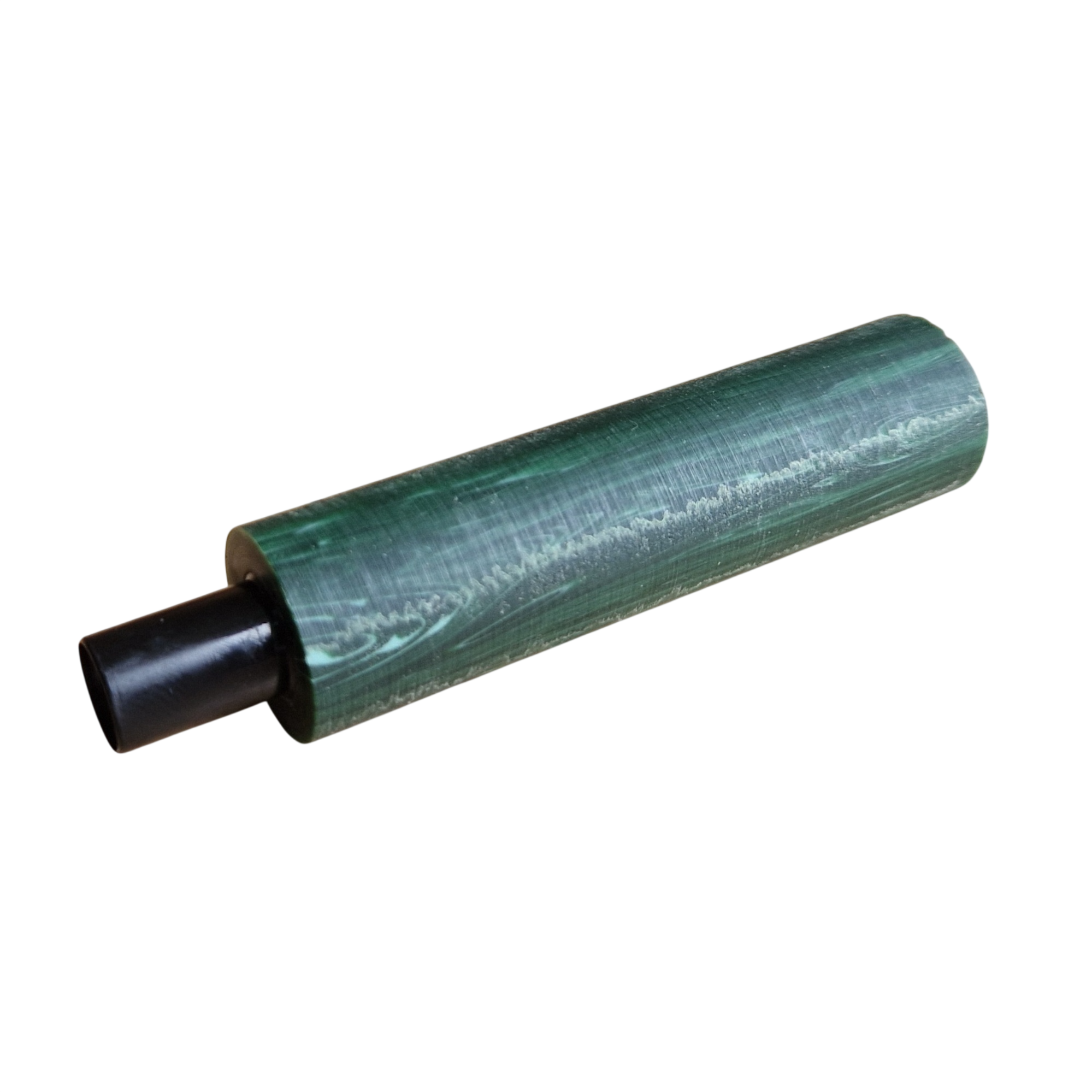Mundstück Rohling - Ø19 - L75 - Acryl - Malachite