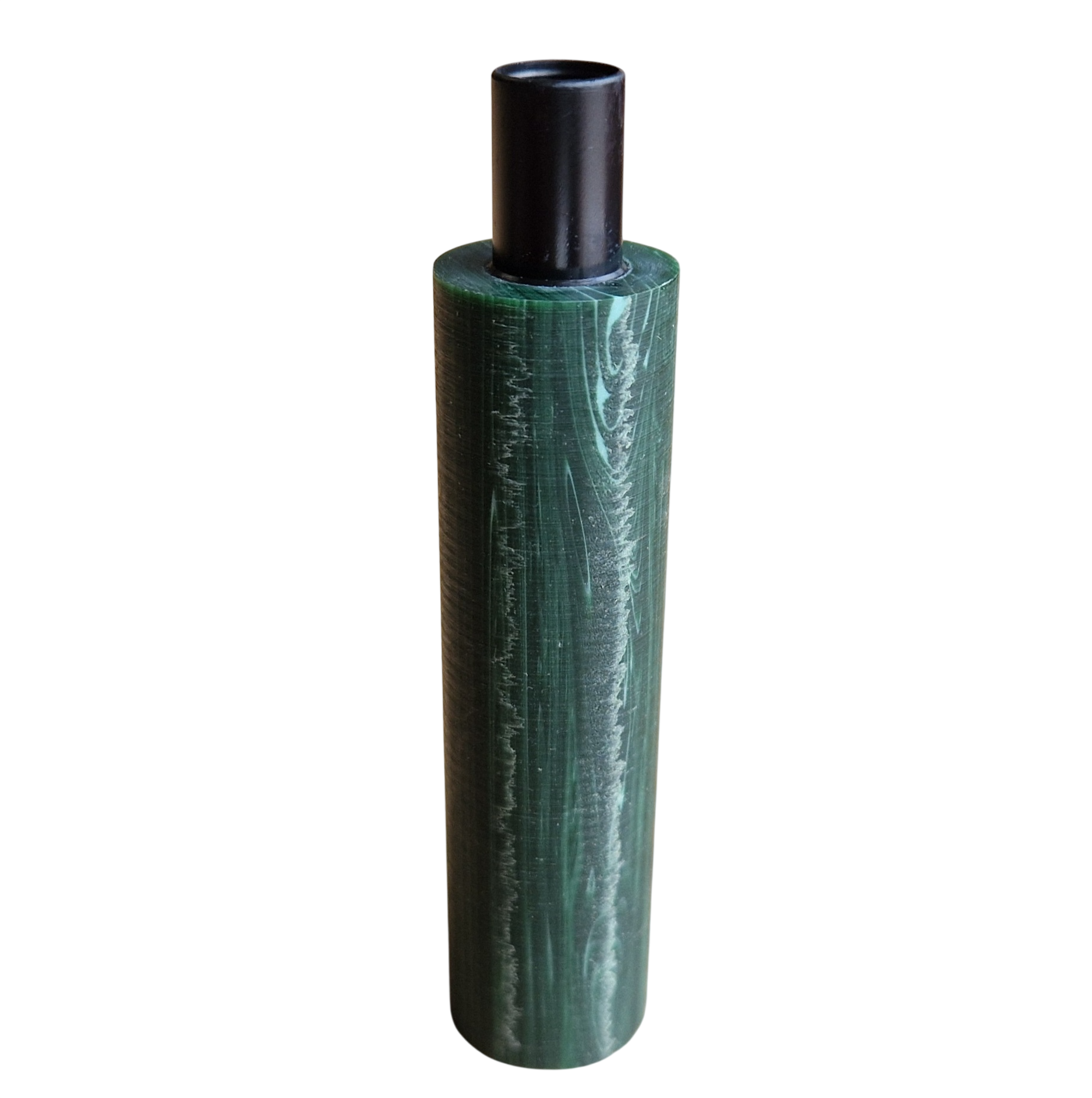 Mundstück Rohling - Ø19 - L75 - Acryl - Malachite