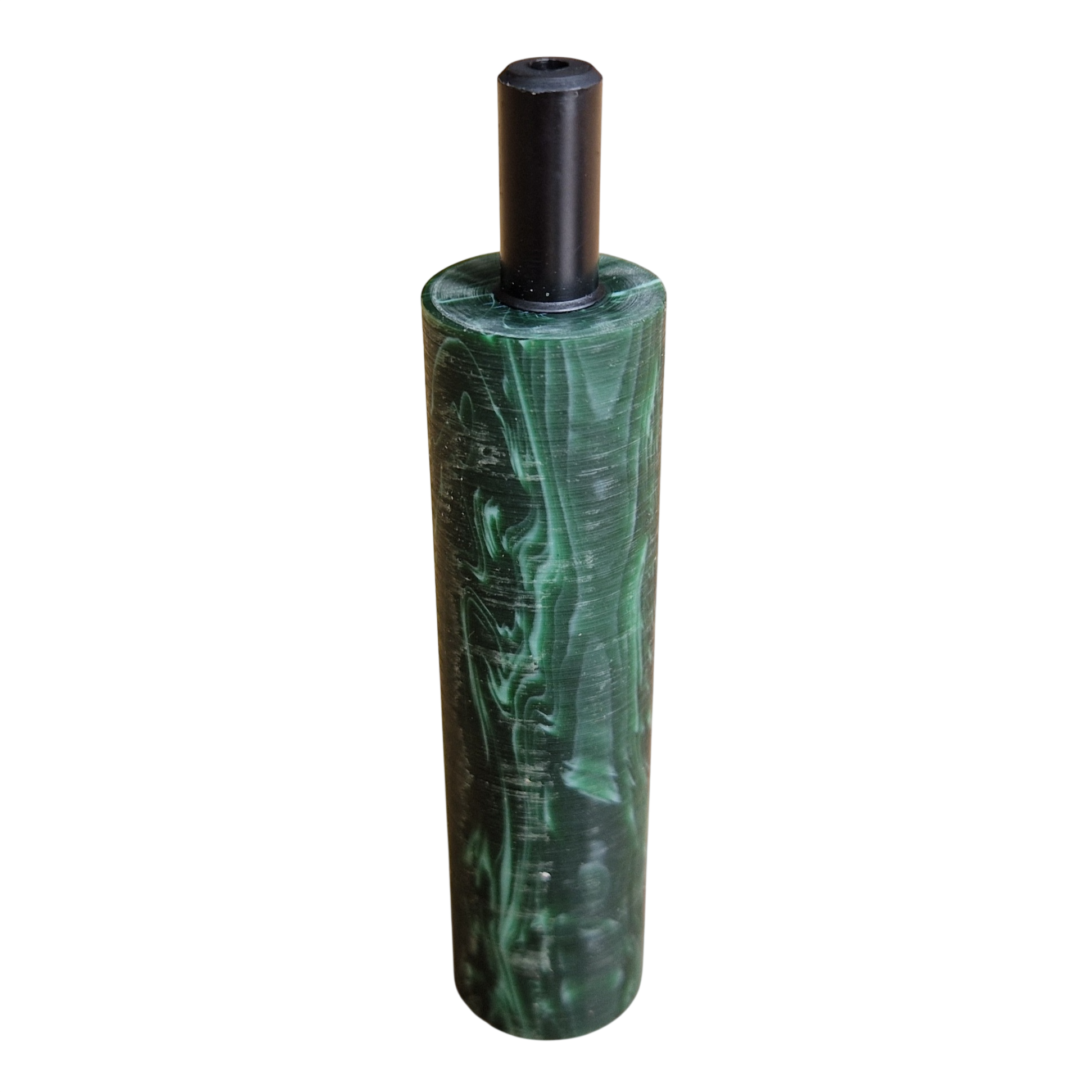 Mundstück Rohling - Ø19 - L75 - Acryl - Malachite
