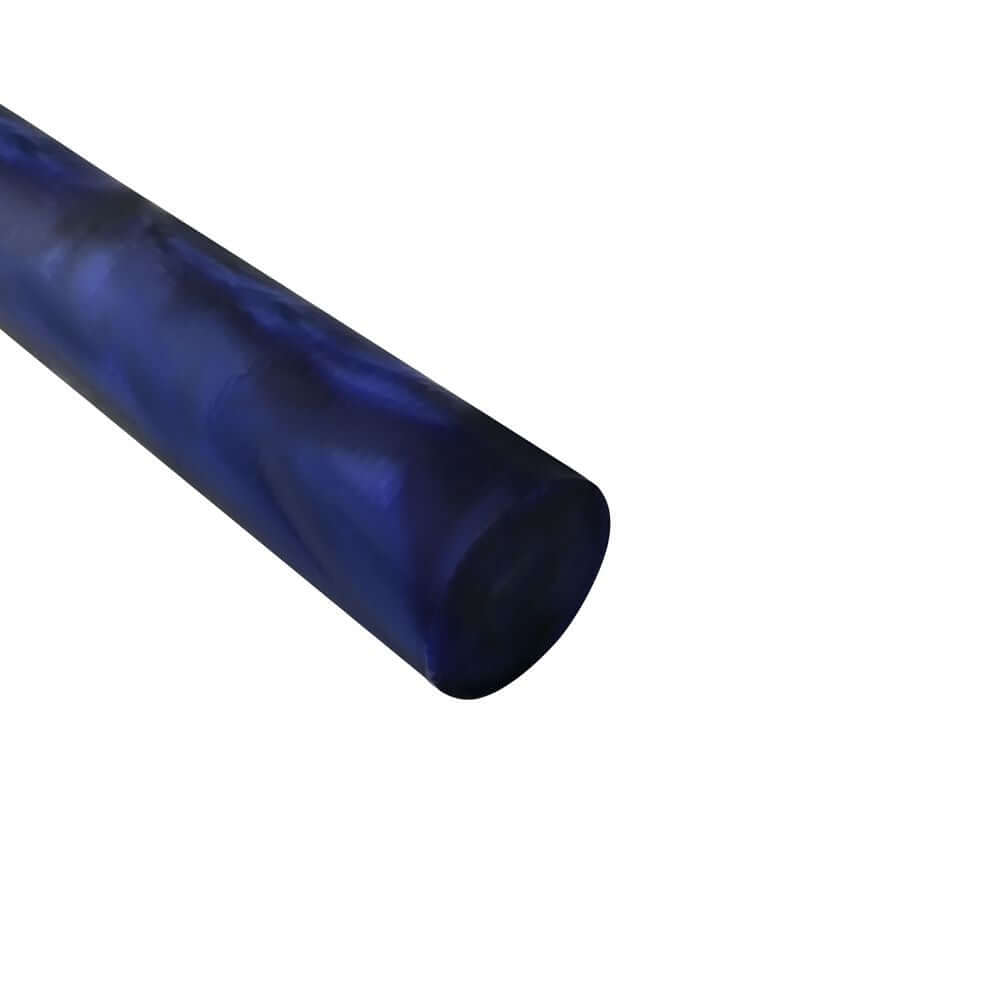 Acryl-Stange - Ø16 - L25 cm - Roh - Blau - Pfeifenecke