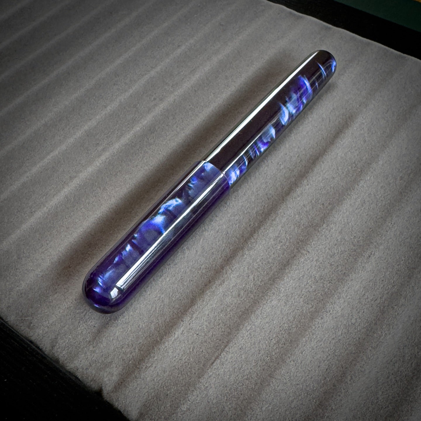 Acryl-Stange - Ø16 - L25 cm - Roh - Blau - Pfeifenecke