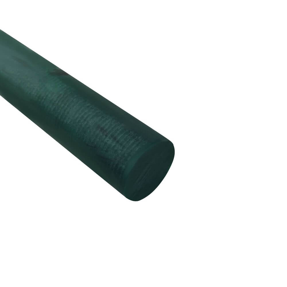 Acryl-Stange - Ø16 - L25 cm - Roh - Cumberland grün - Pfeifenecke