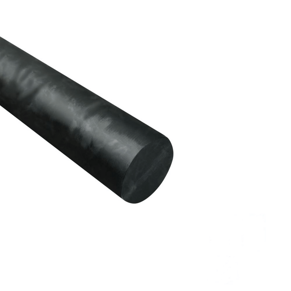 Acryl-Stange - Ø16 - L25 cm - Roh - Dunkelgrau - Pfeifenecke