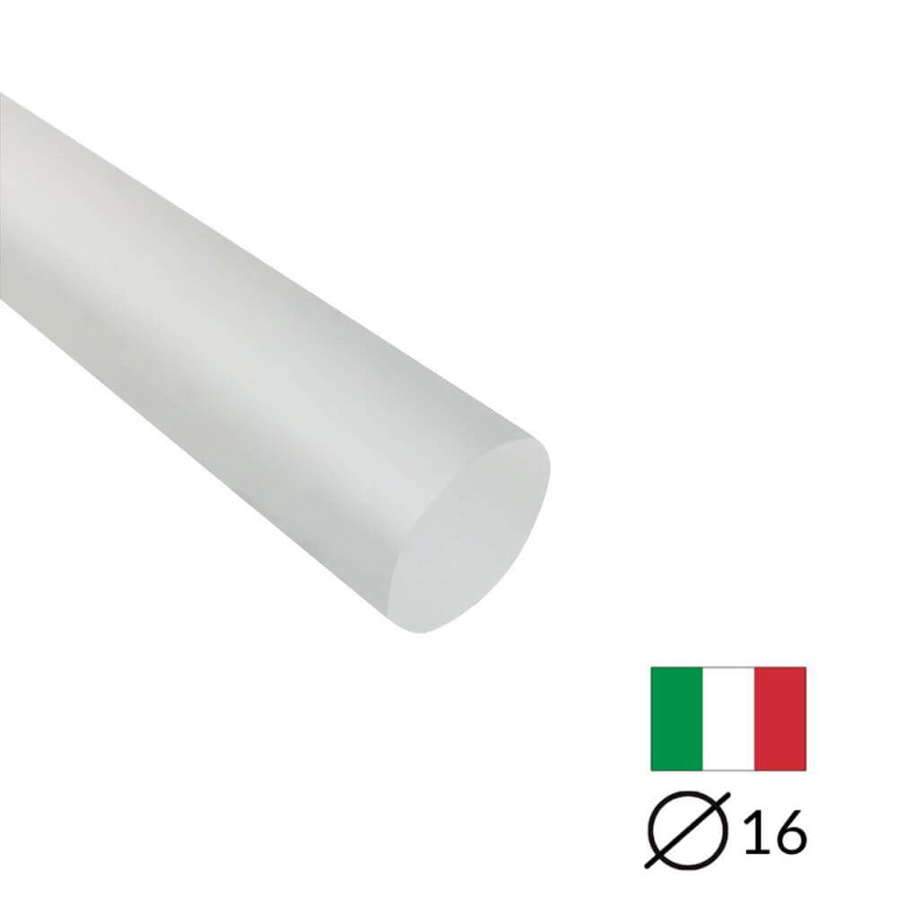 Acryl-Stange - Ø16 - L25 cm - Roh - Glas - Pfeifenecke