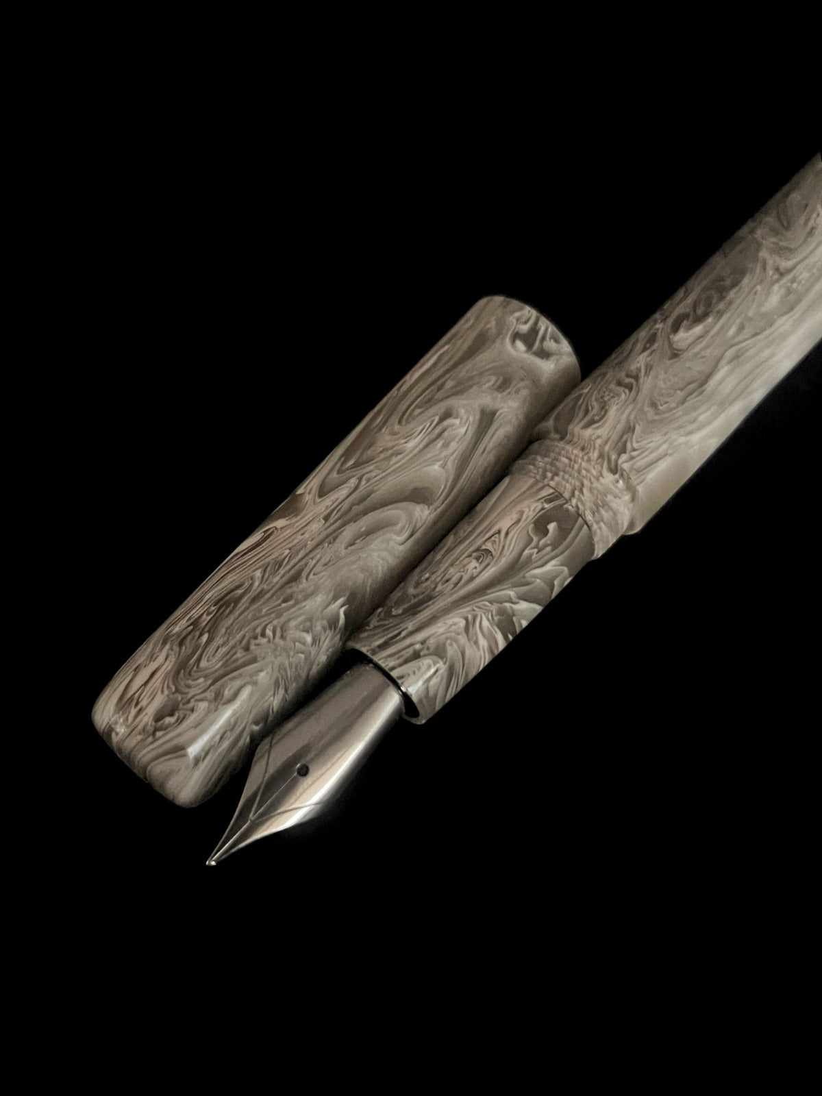 Acryl-Stange - Ø16 - L25 cm - Roh - Gris - Pfeifenecke