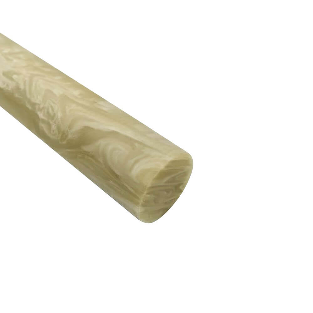 Acryl-Stange - Ø16 - L25 cm - Roh - Horn - Pfeifenecke