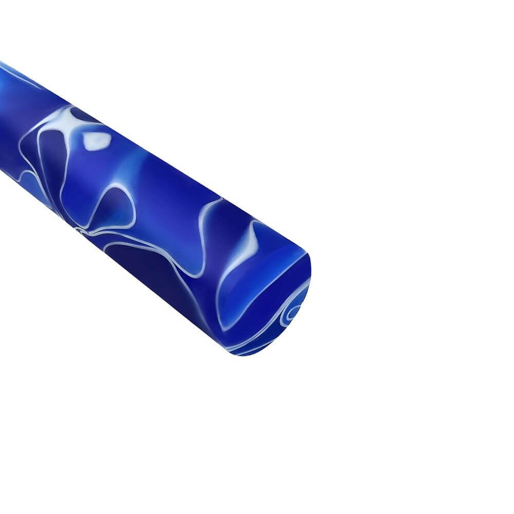 Acryl-Stange - Ø16 - L25 cm - Roh - M-Blau - Pfeifenecke