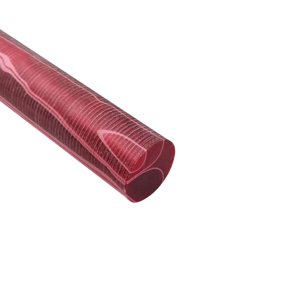 Acryl-Stange - Ø16 - L25 cm - Roh - M-Rot - Pfeifenecke