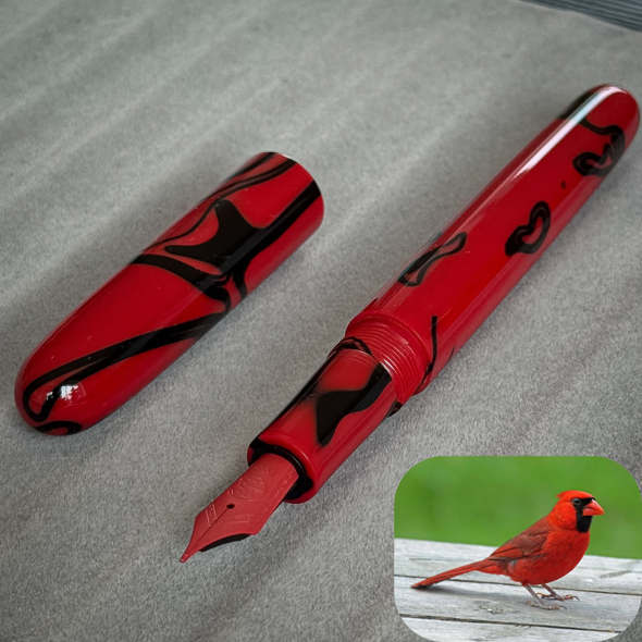 Acryl-Stange - Ø16 - L25 cm - Roh - M-Rouge - Pfeifenecke