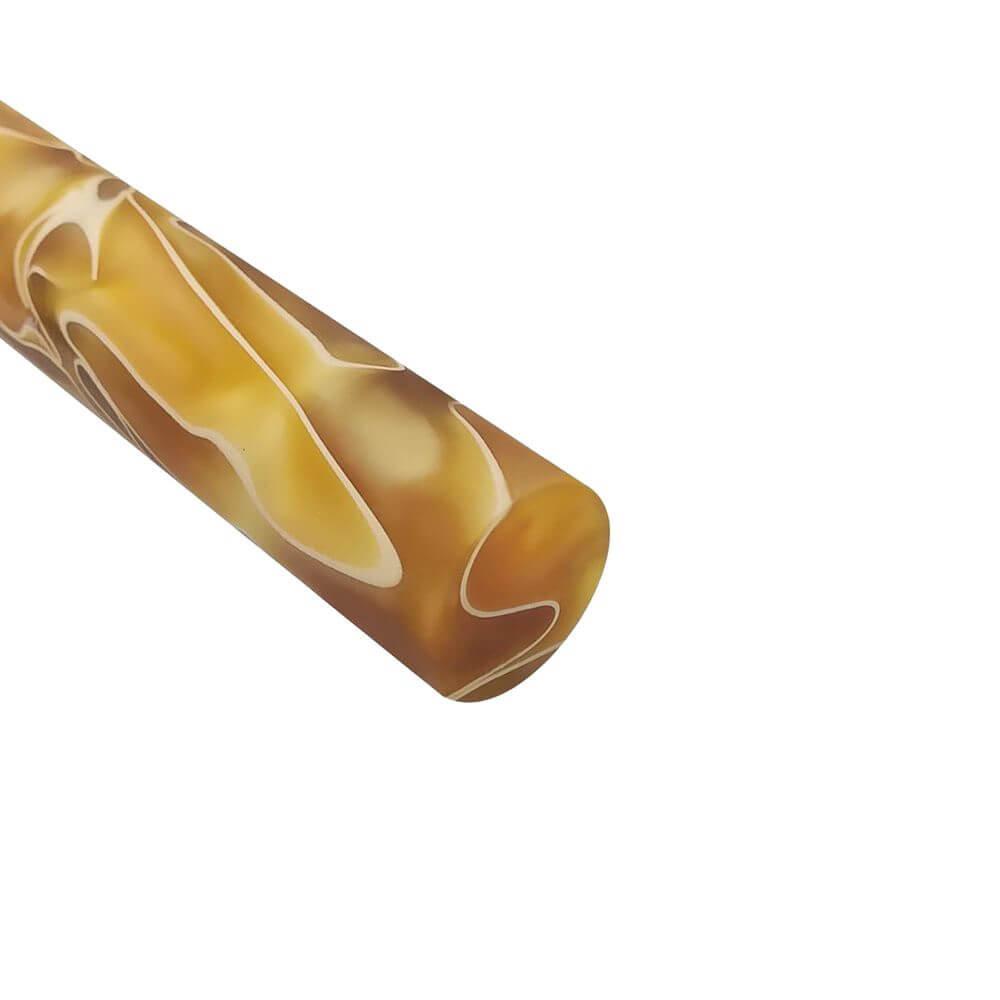 Acryl-Stange - Ø16 - L25 cm - Roh - M-Yellow - Pfeifenecke