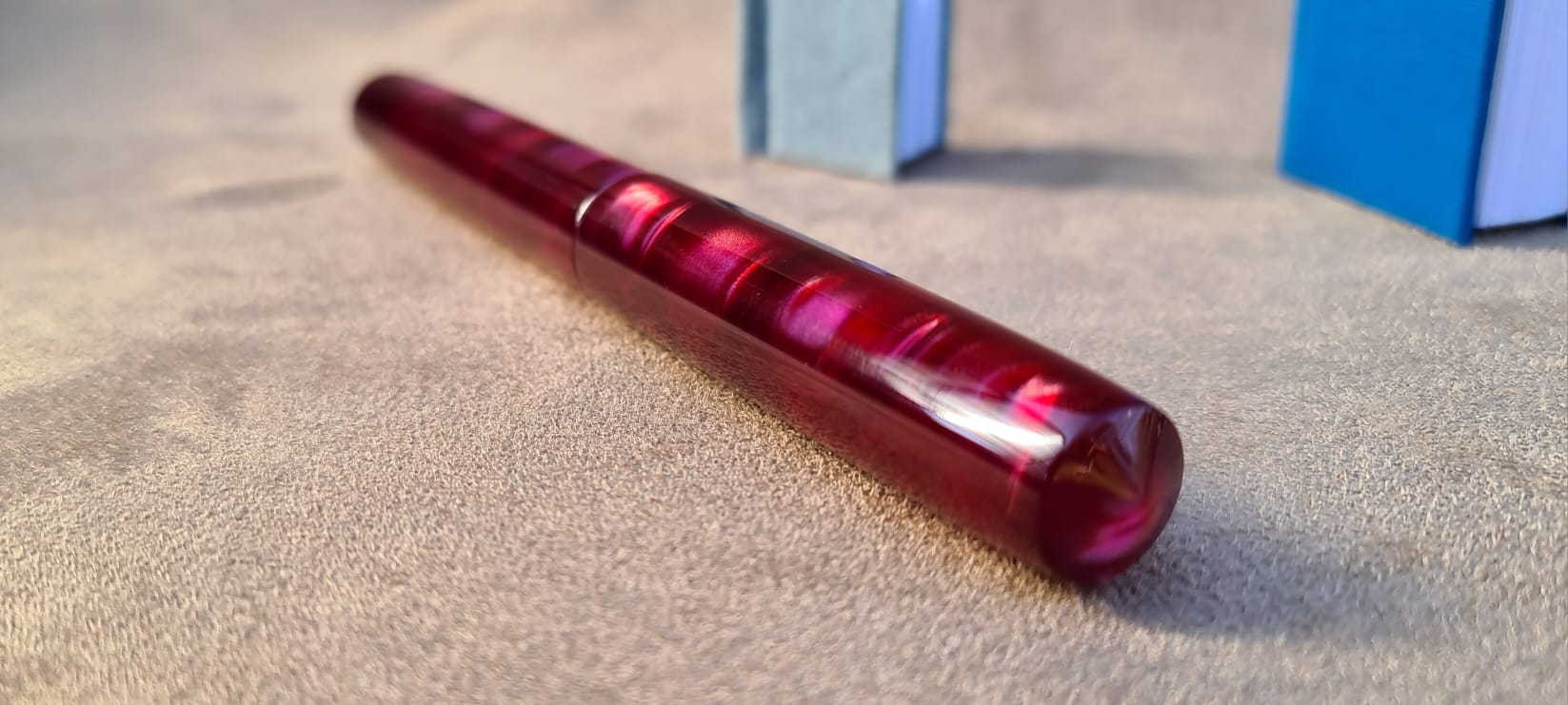 Acryl-Stange - Ø16 - L25 cm - Roh - Rot - Pfeifenecke