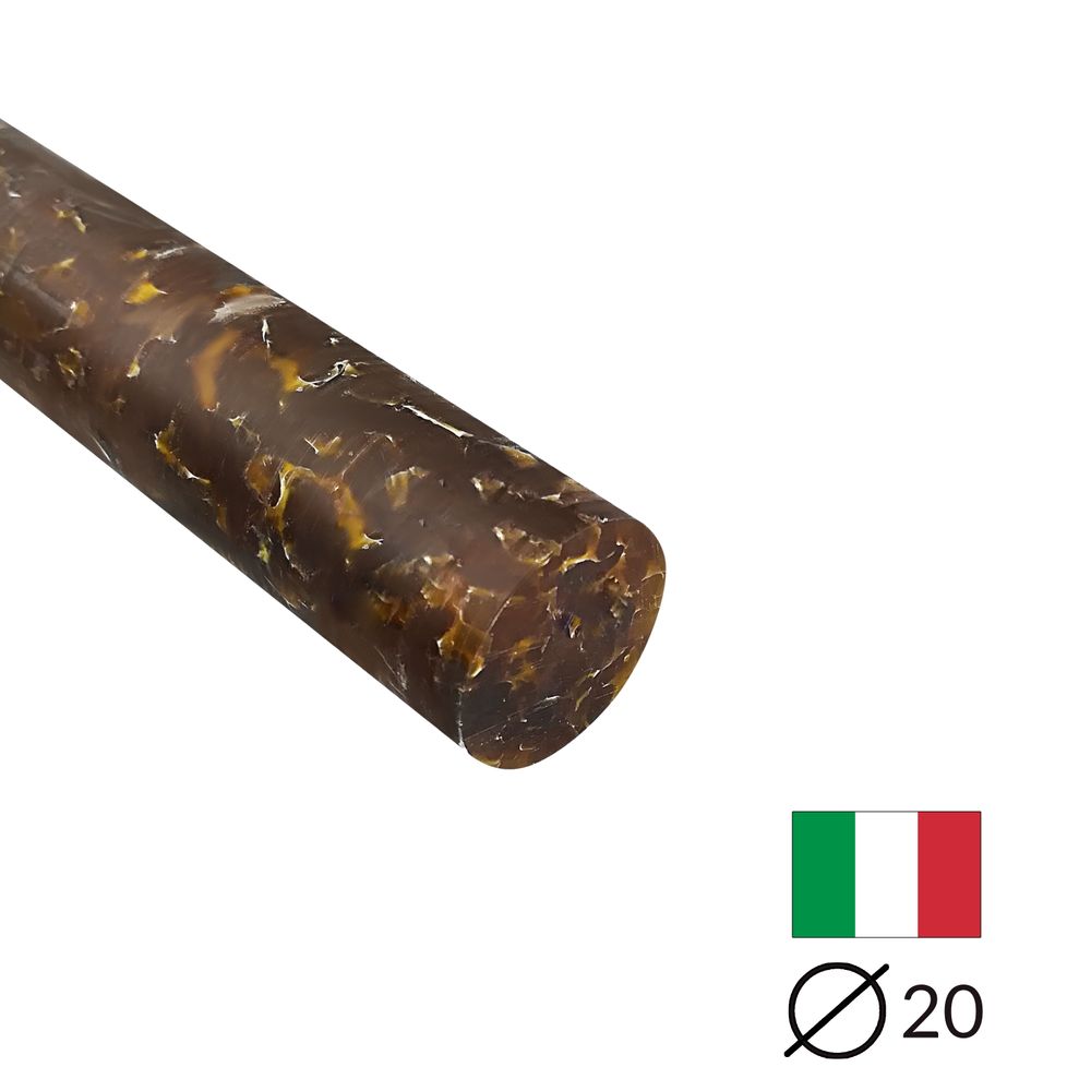 Acryl-Stange - Ø20 - L20 cm - Roh - L52 - Pfeifenecke