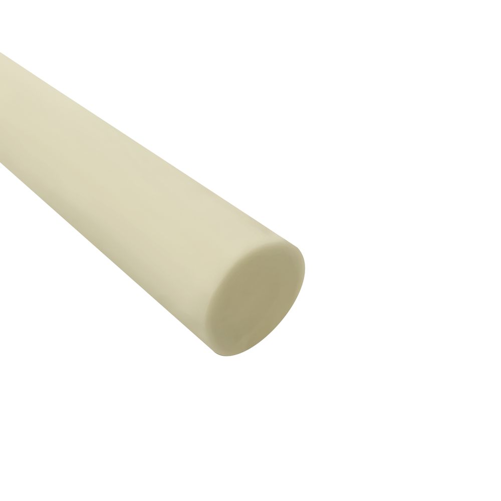 Acryl-Stange - Ø20 - L25 cm - Roh - Alabaster - Pfeifenecke