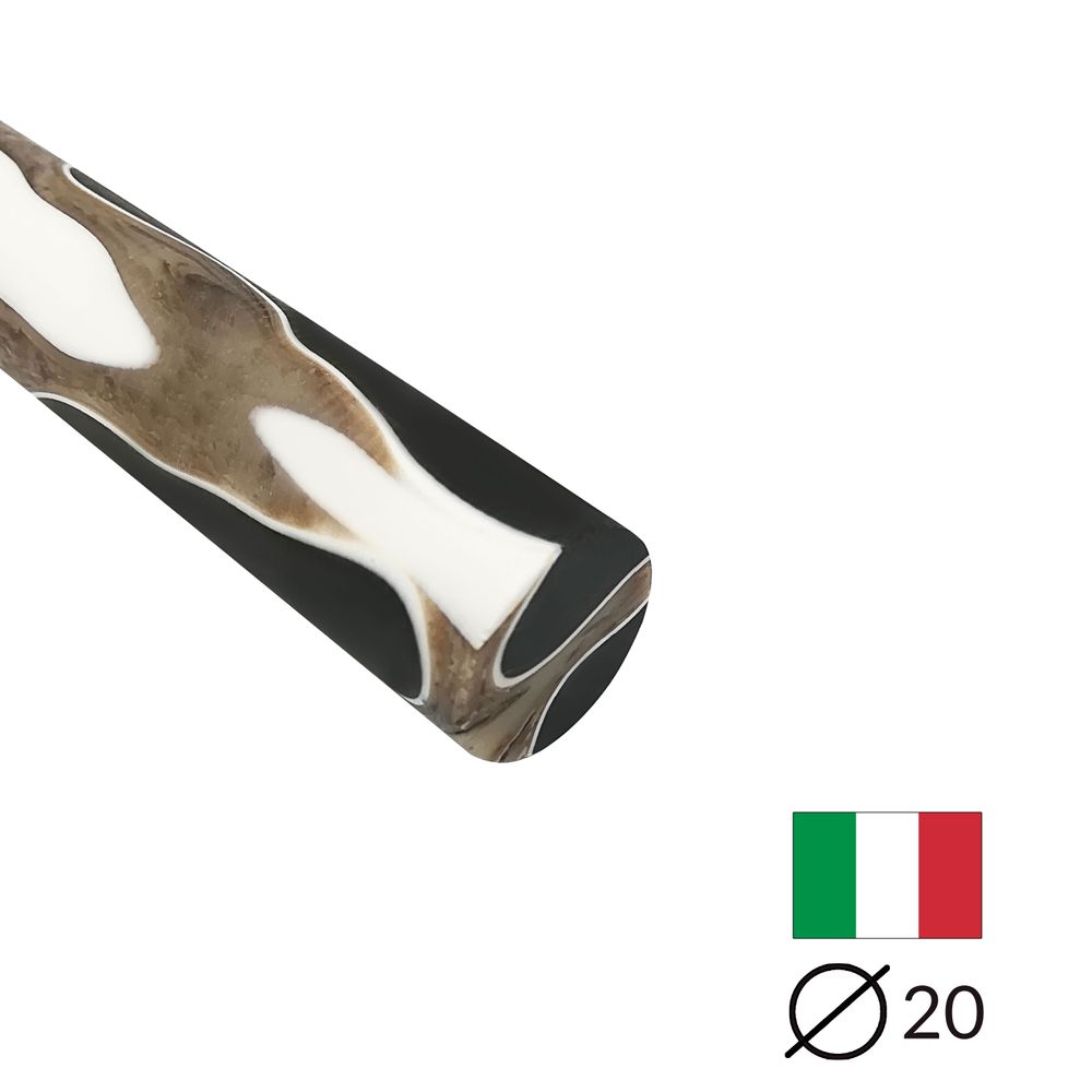 Acryl-Stange - Ø20 - L25 cm - Roh - Dune18 - Pfeifenecke