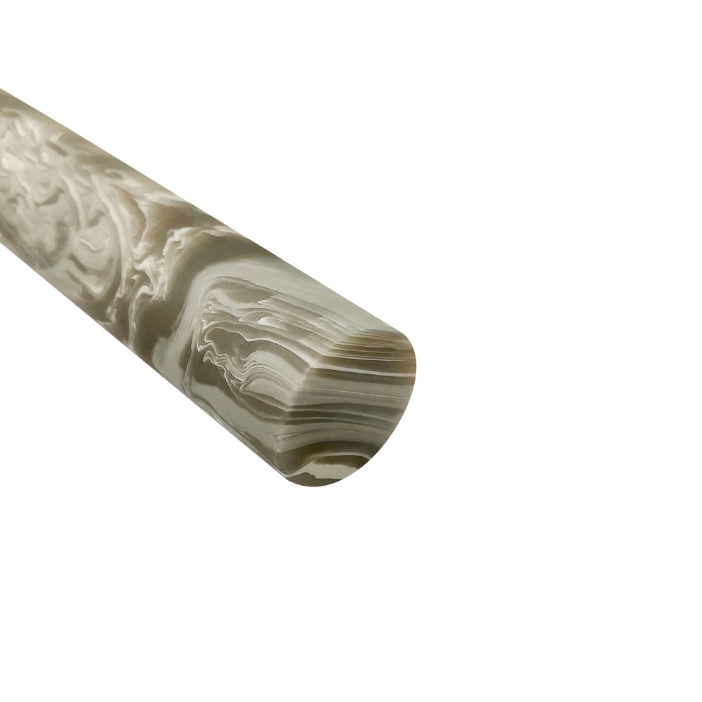 Acryl-Stange - Ø20 - L25 cm - Roh - Gris - Pfeifenecke