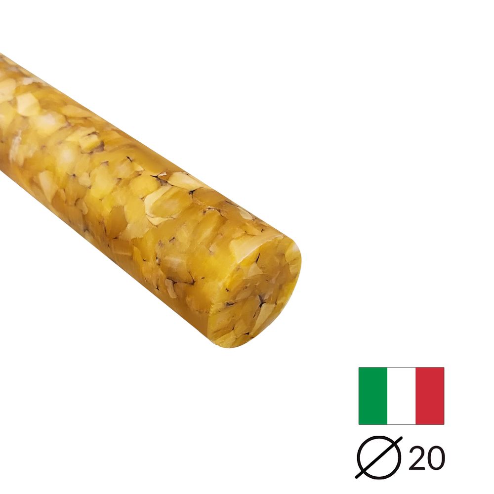 Acryl-Stange - Ø20 - L25 cm - Roh - L24 - Pfeifenecke