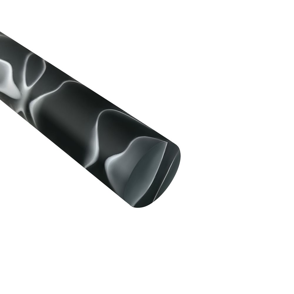 Acryl-Stange - Ø20 - L25 cm - Roh - M-Gris - Pfeifenecke