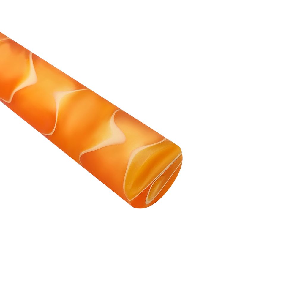 Acryl-Stange - Ø20 - L50 cm - Roh - M-Orange - Pfeifenecke