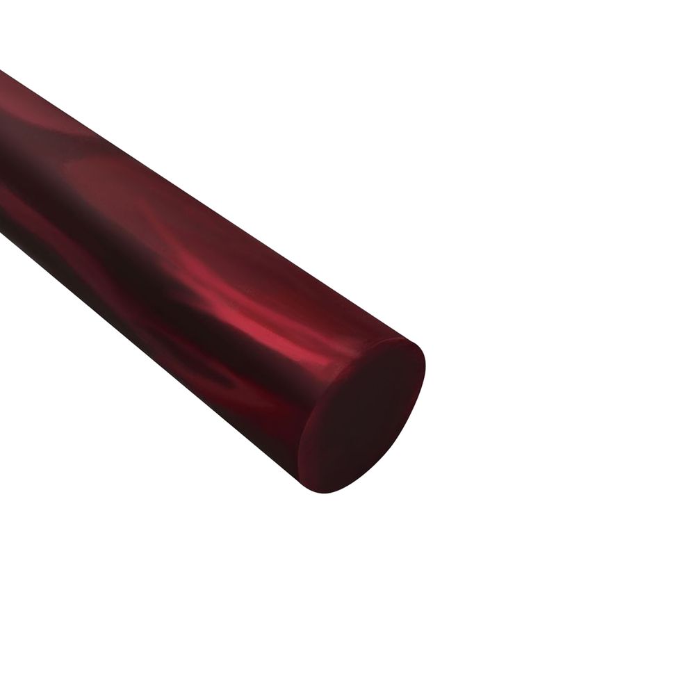 Acryl-Stange - Ø20 - L50 cm - Roh - Rot - Pfeifenecke