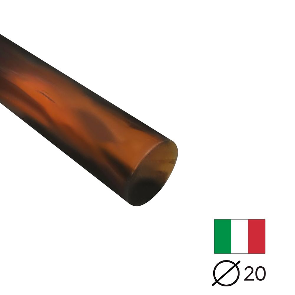 Acryl-Stange - Ø20 - L50 cm - Roh - Tortuga - Pfeifenecke