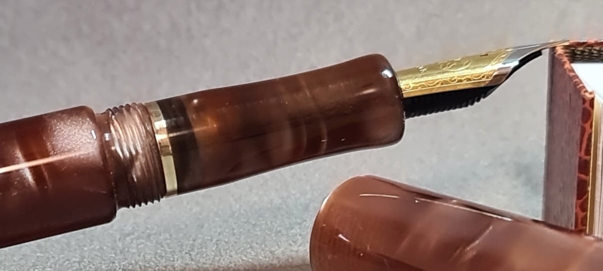 Acryl-Stange - Ø24 - L25 cm - Roh - Biondo - Pfeifenecke