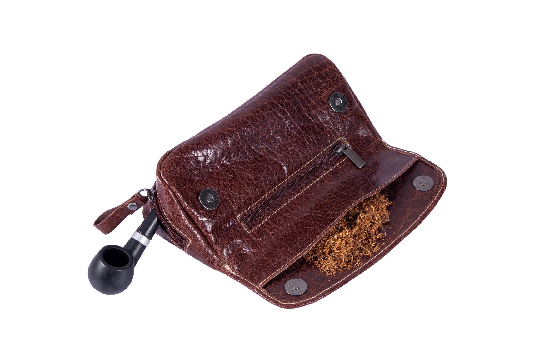 Alpenleder Pfeifentasche MICHL für eine Pfeife - Pfeifenecke