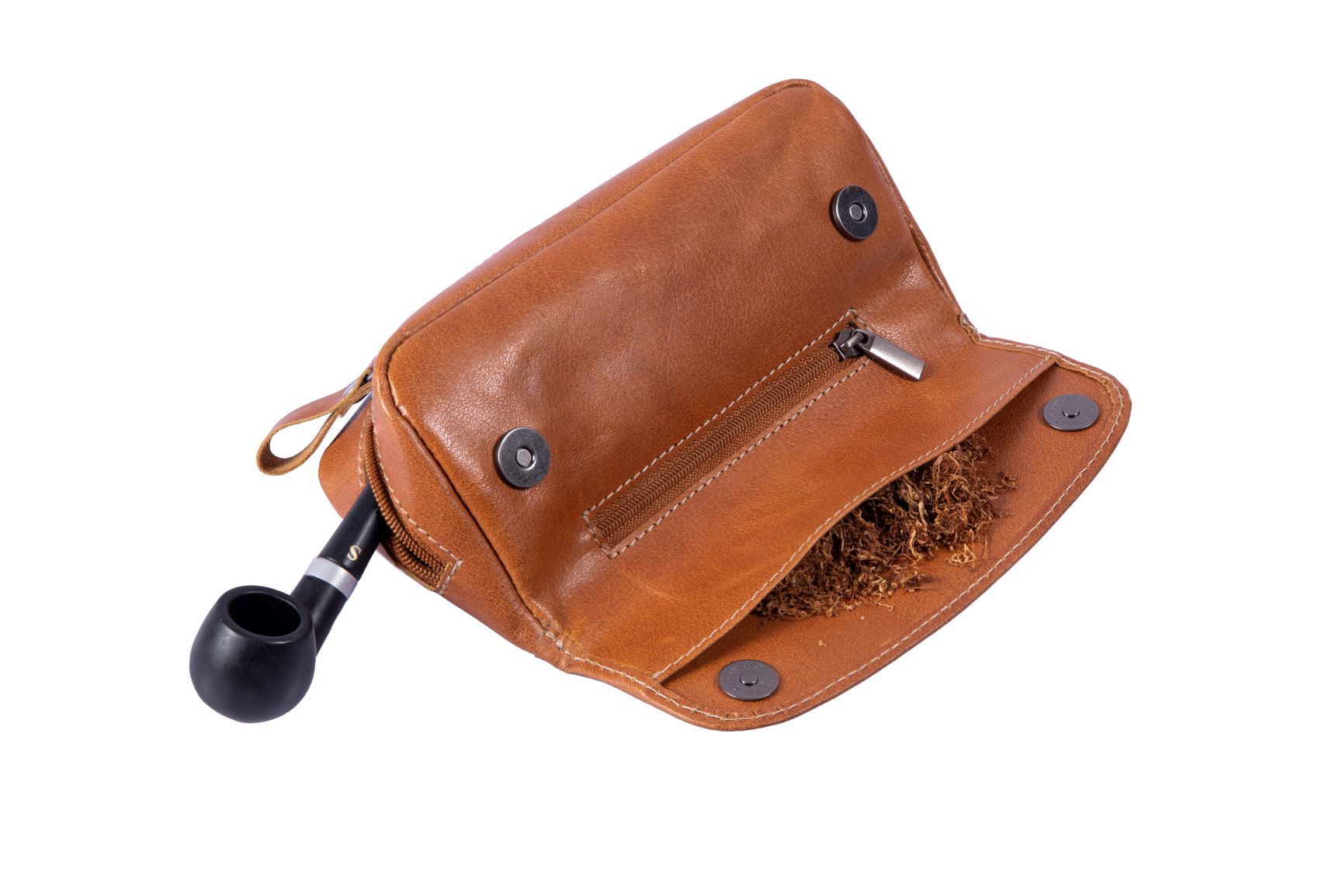 Alpenleder Pfeifentasche MICHL für eine Pfeife - Pfeifenecke
