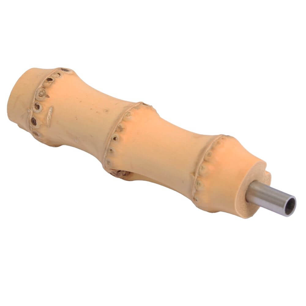 Bambus mit zapfen - vorgebohrt - 3 Ringe - Pfeifenecke