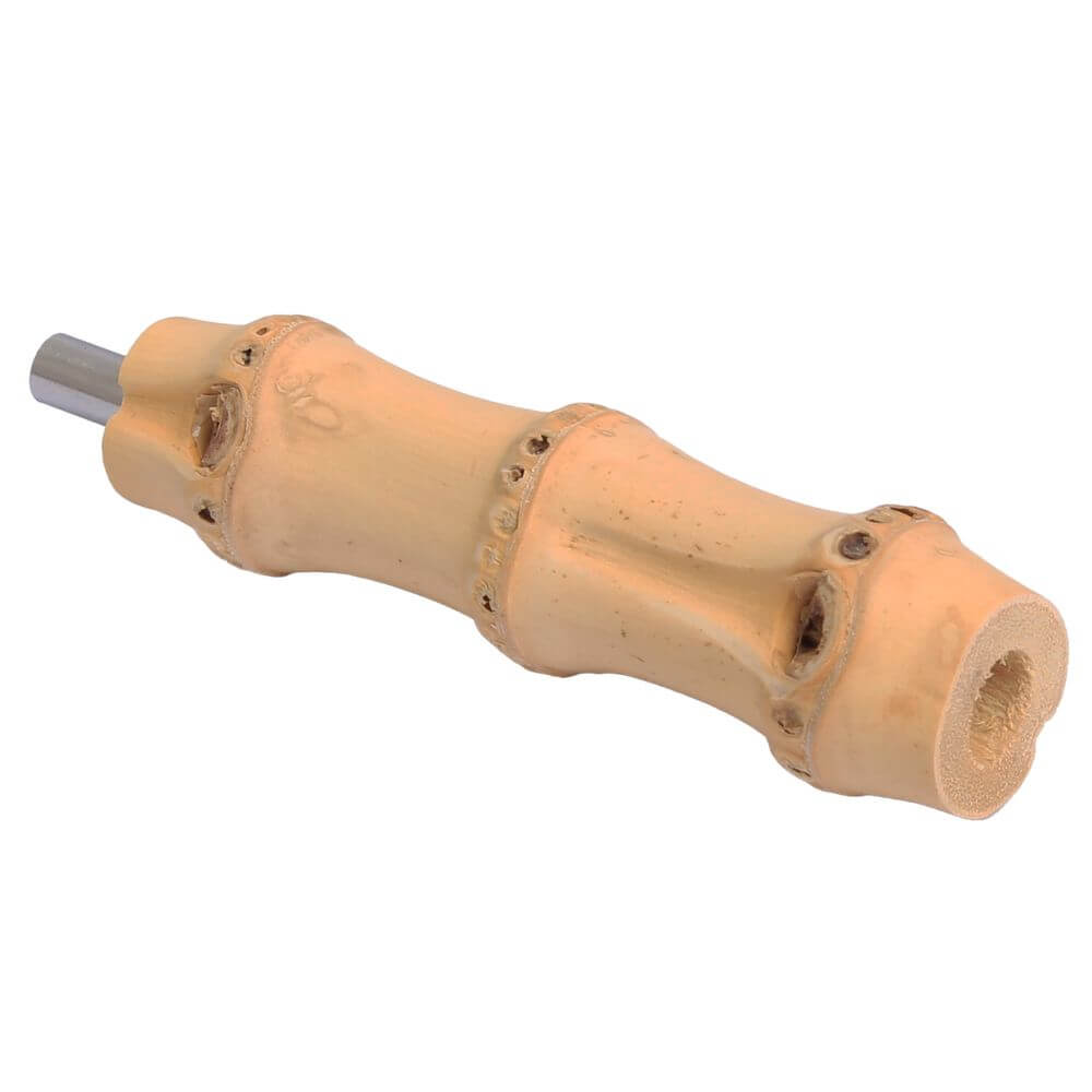 Bambus mit zapfen - vorgebohrt - 3 Ringe - Pfeifenecke