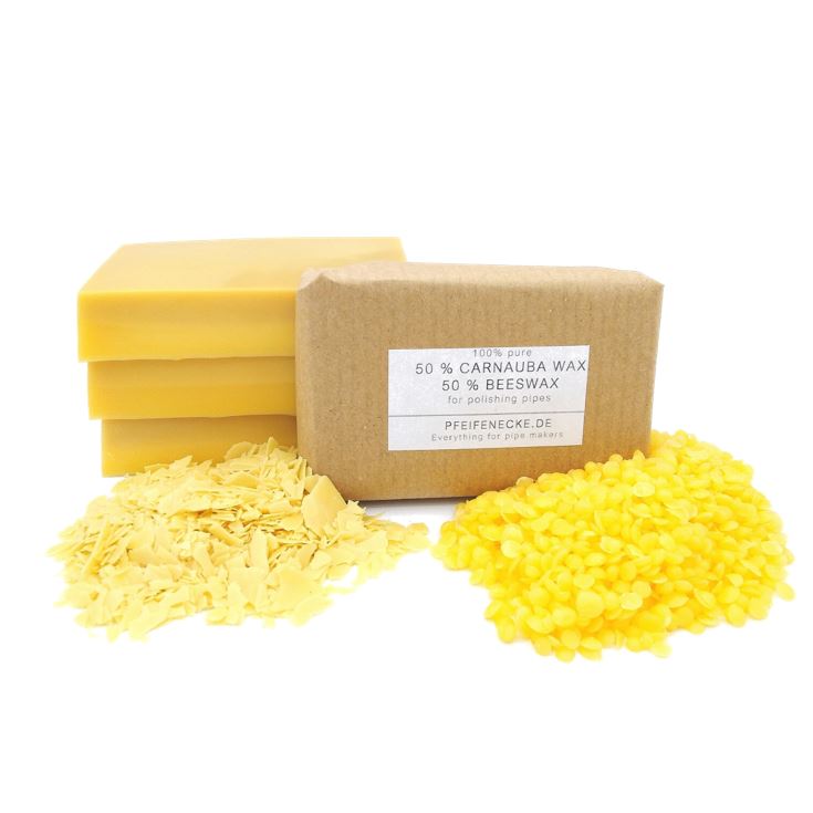 Carnaubawachs gemischt mit Bienenwachs - 50/50% - 65 Gr. - Pfeifenecke