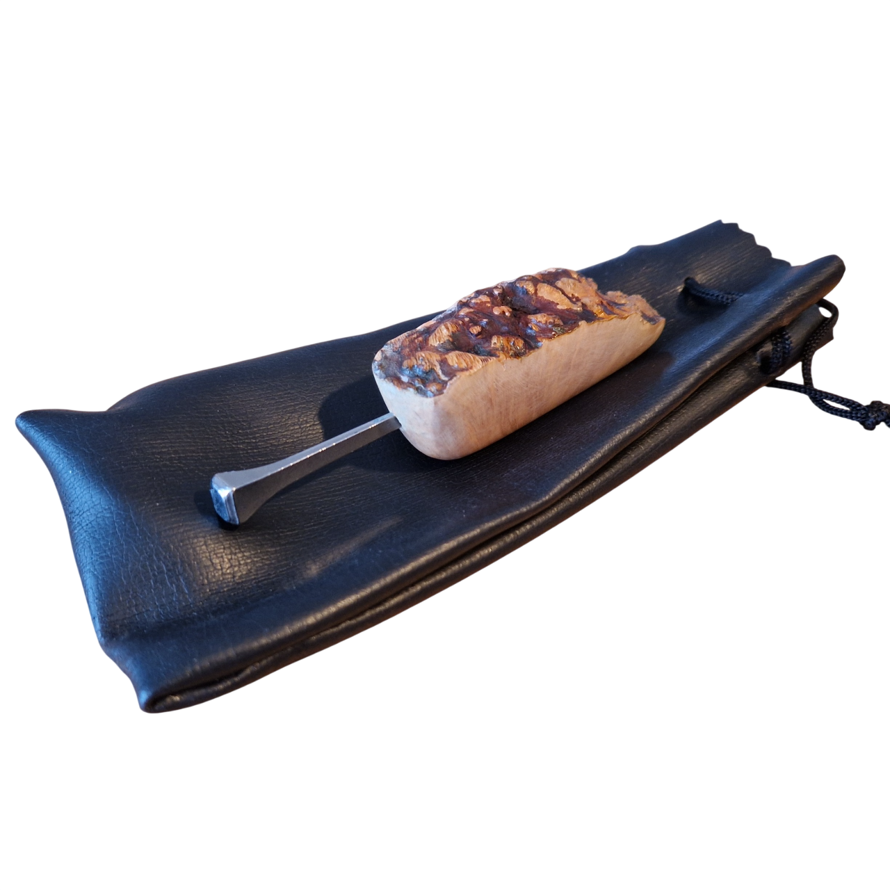 FREEHAND Pfeifenstopfer Metall mit Griff aus Bruyèreholz - Pfeifenecke