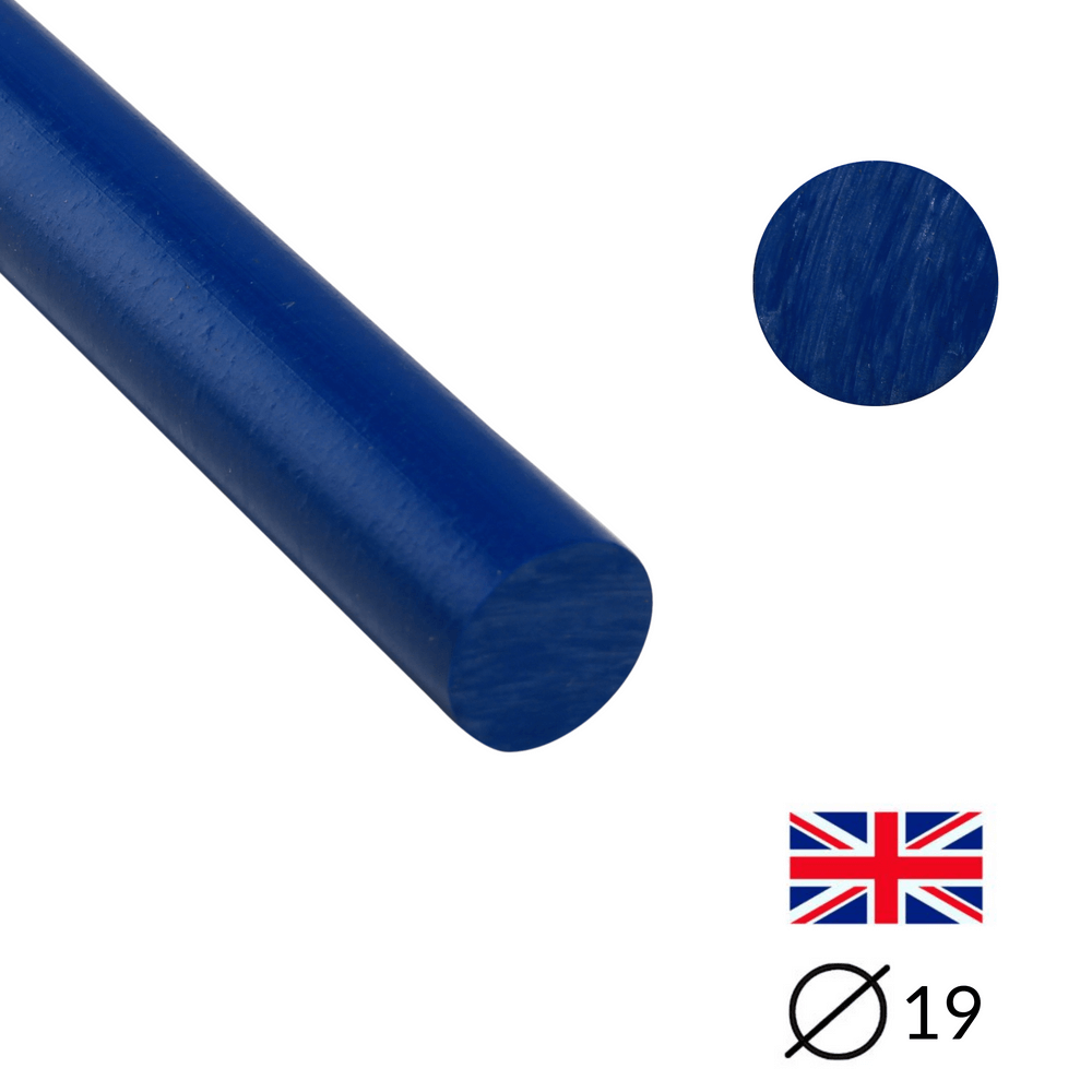 Handgussharz - Ø19 - 25 cm - Geschliffen - Blue - Pfeifenecke