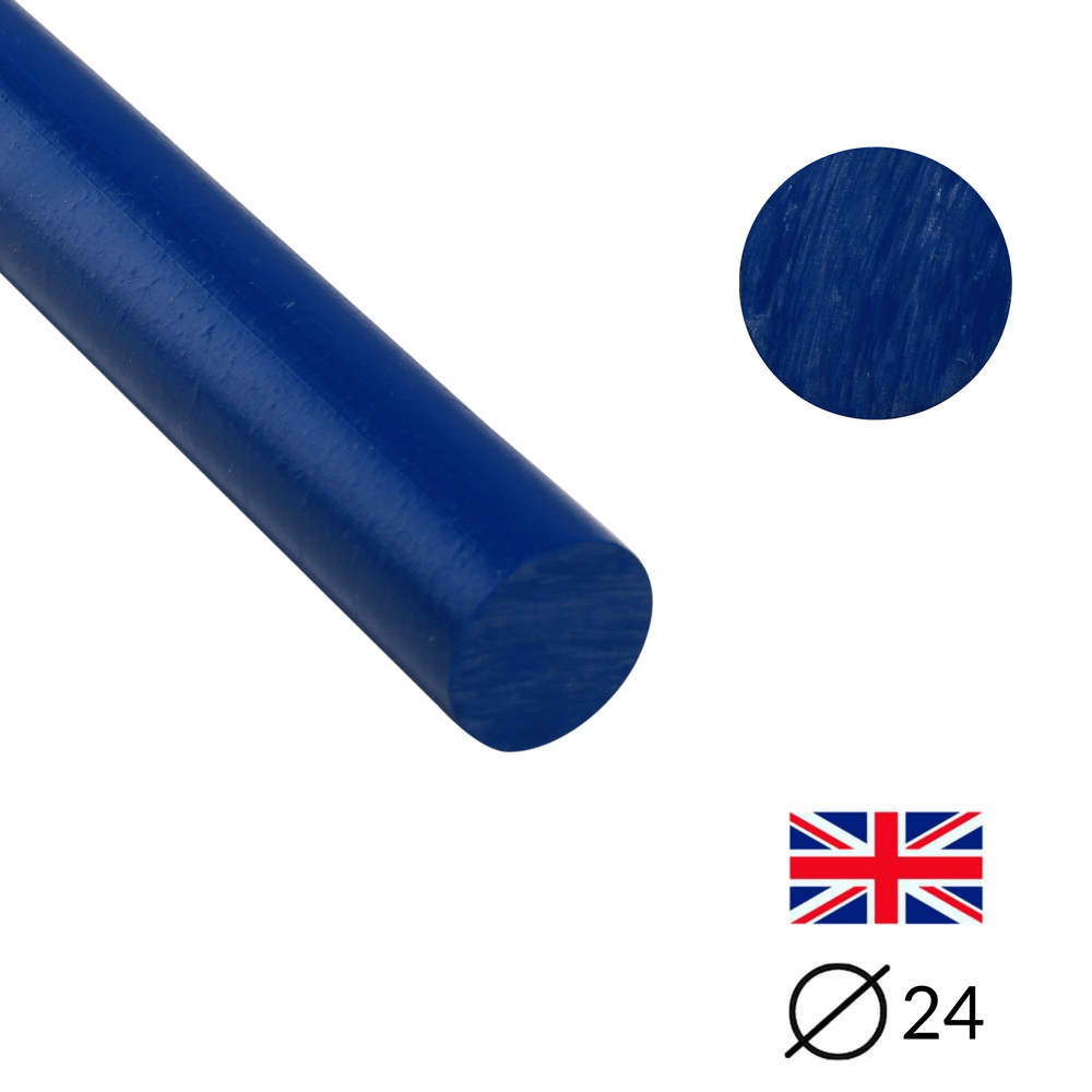 Handgussharz - Ø24 - 25 cm - Geschliffen - Blue - Pfeifenecke