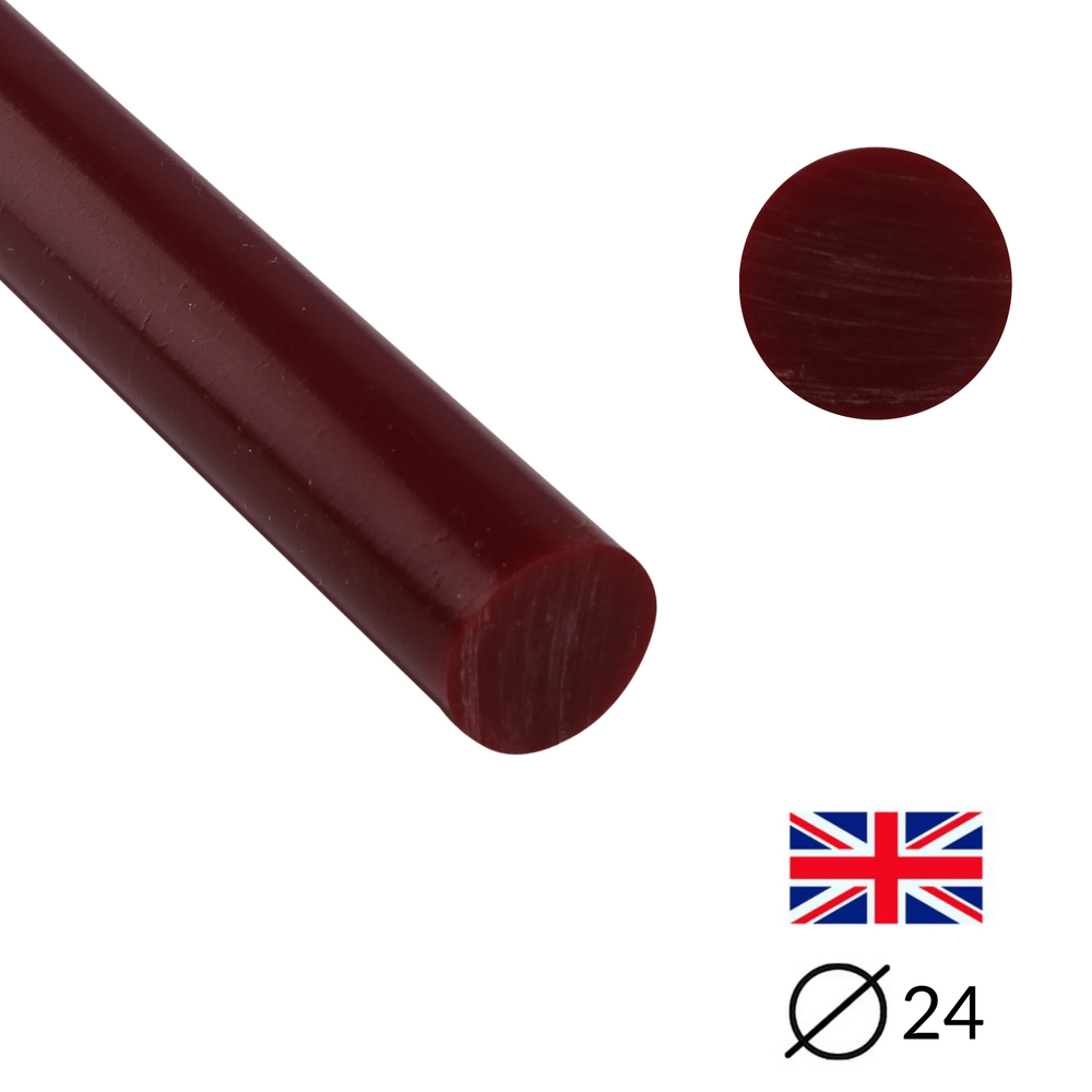 Handgussharz - Ø24 - 25 cm - Geschliffen - Cranberry Oxide - Pfeifenecke