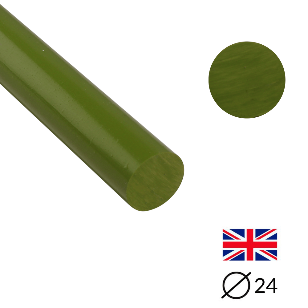 Handgussharz - Ø24 - 25 cm - Geschliffen - Moss - Pfeifenecke